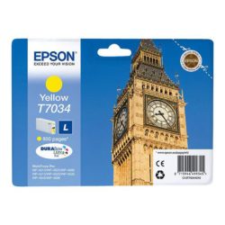 Epson Big Ben T7034 DURABrite Ultra Ink, High Yield Ink Cartridge, Yellow Single Pack, C13T70344010